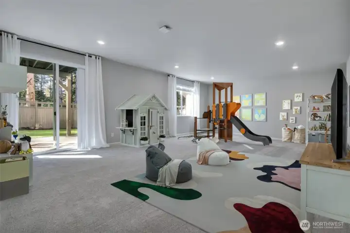 Virtually Staged Play Room Idea