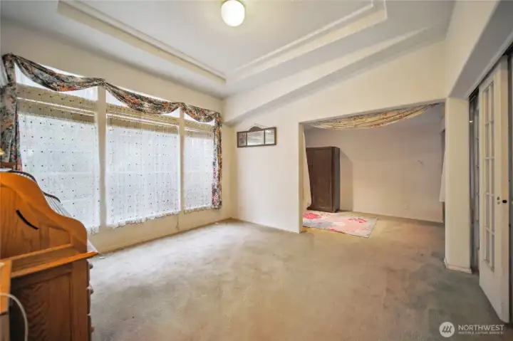 Notice the ornate ceilings