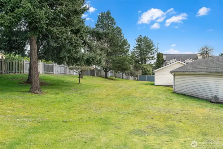 Common space right outside the gate of the unit.