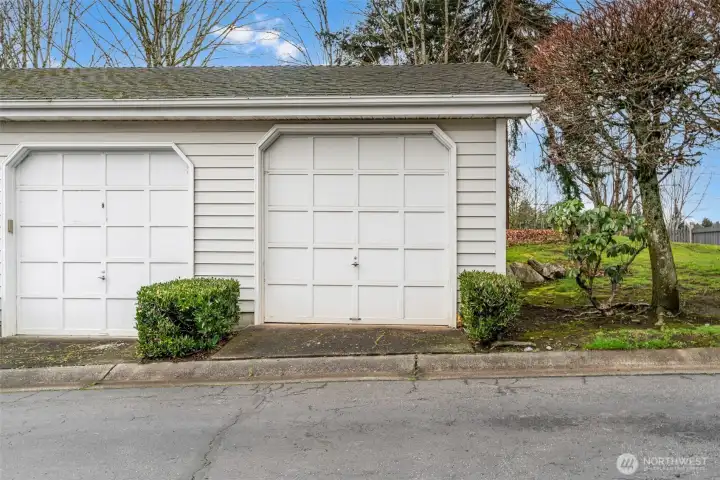 First garage on the far right.