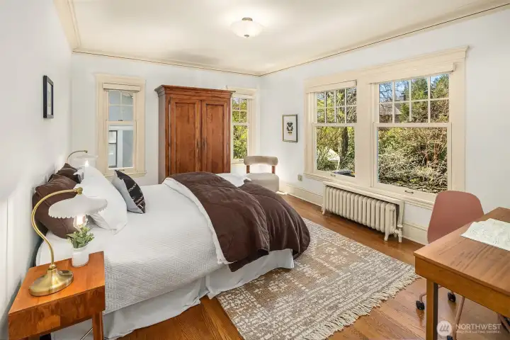 Southwest corner bedroom. Southwest corner bedroom.