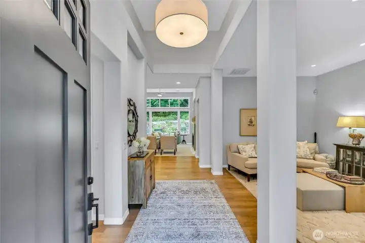 As soon as you step in the front door, you'll feel how calm and soothing the interior of the home is. The interior was painted in 2024 in a peaceful color palette.