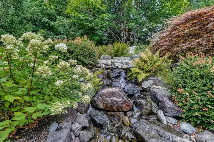 Calming water feature.