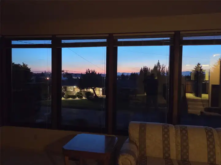 SUN SET FROM THE LIVING ROOM