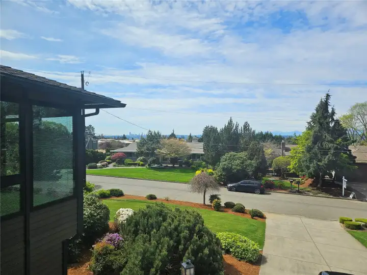 View from upstairs bedroom