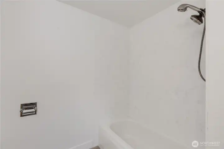 New shower surround.