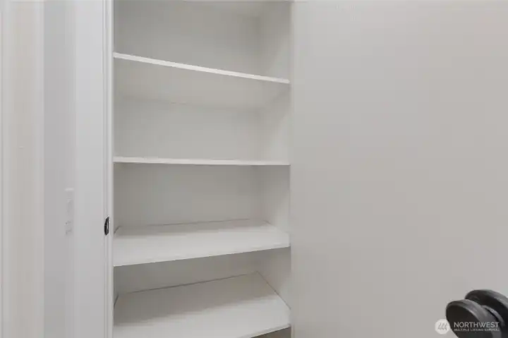 Plenty of storage space here.