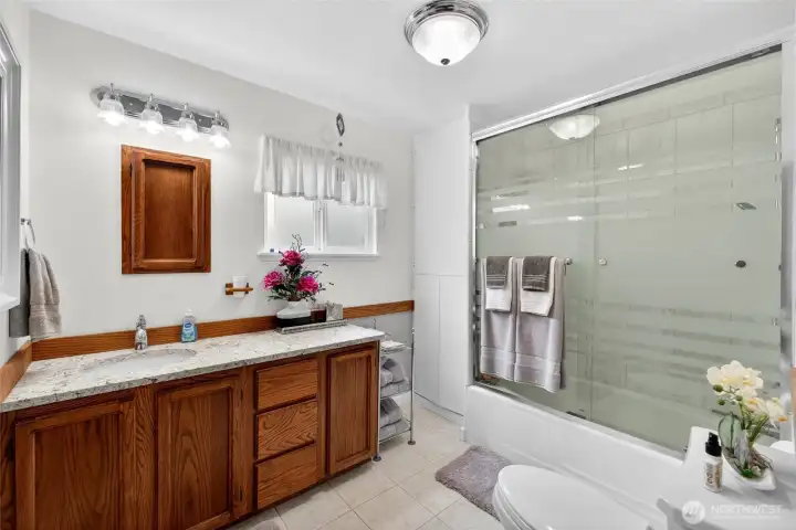 One full bathroom on the main floor