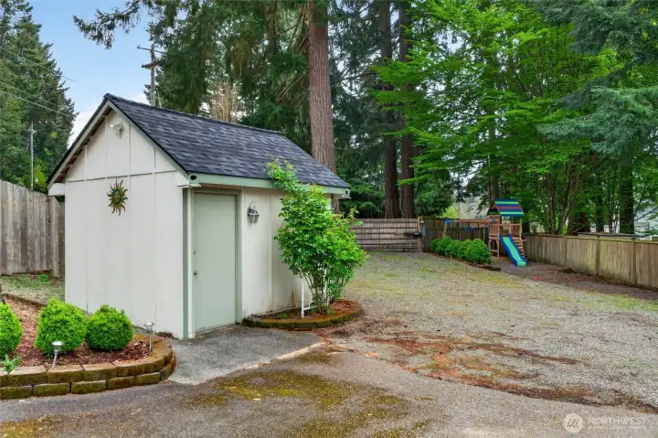 Shed to store all your tools and yard equipment