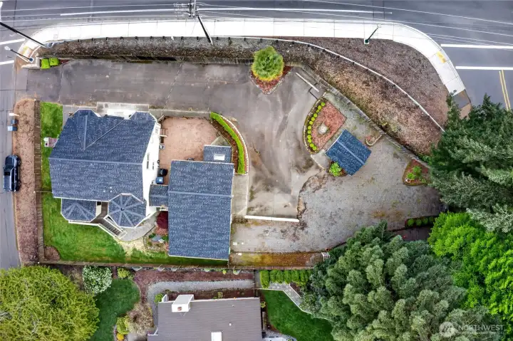 Drone shot of home with a year old roof!