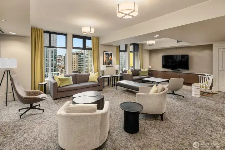 9th floor Clubhouse; available to reserve for private parties