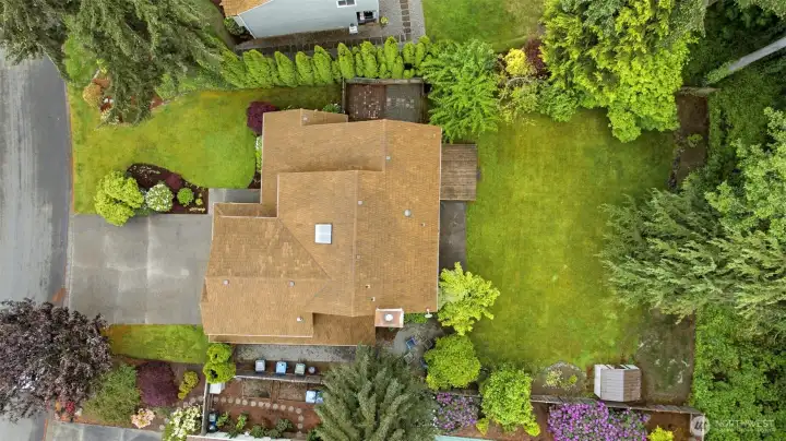 Private backyard backed up to large greenbelt Private backyard backed up to large greenbelt
