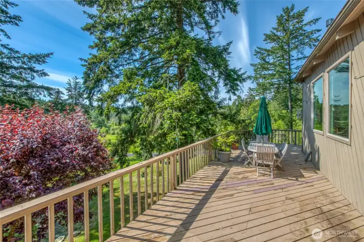 Main house deck on west side.