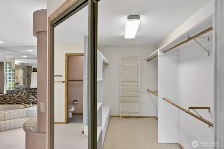 Large walk-in closet