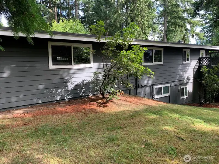 Back side of house