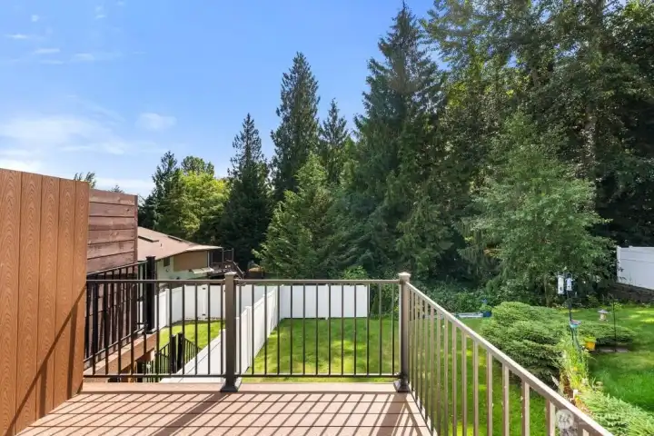 Outside deck off lving room