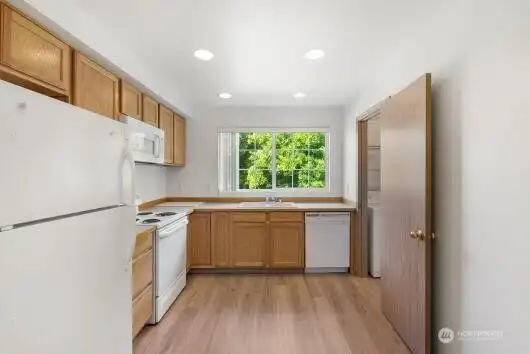 Kitchen facing West