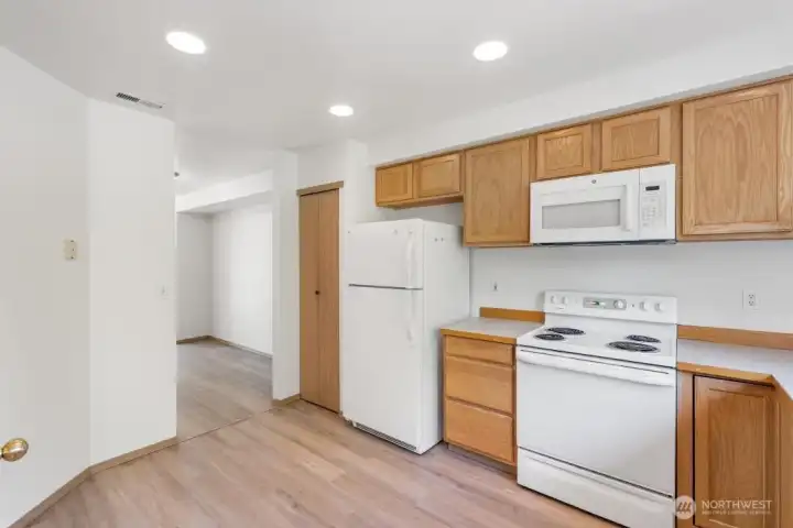 Kitchen into dining room