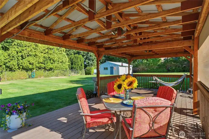 Well built gazebo with power
