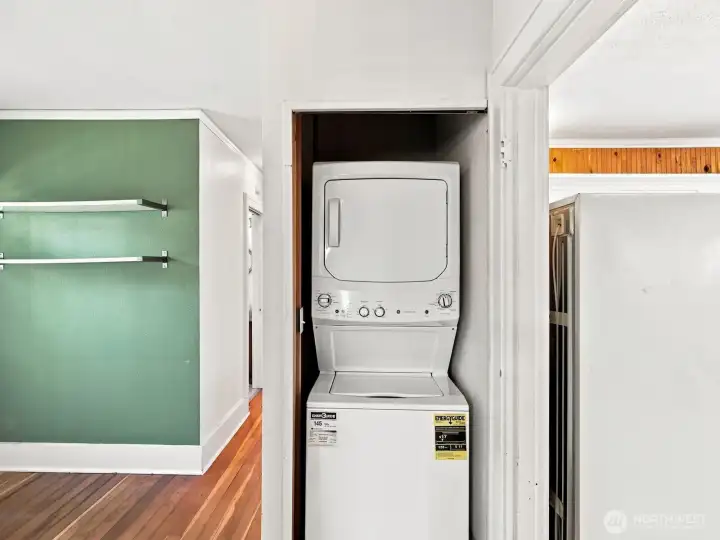 Just off the kitchen and conveniently located to the bedrooms is the laundry area.
