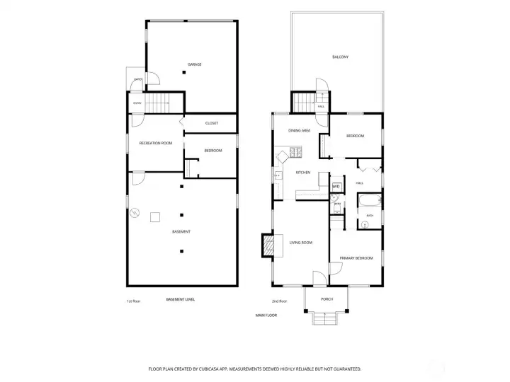 Side by side layout.