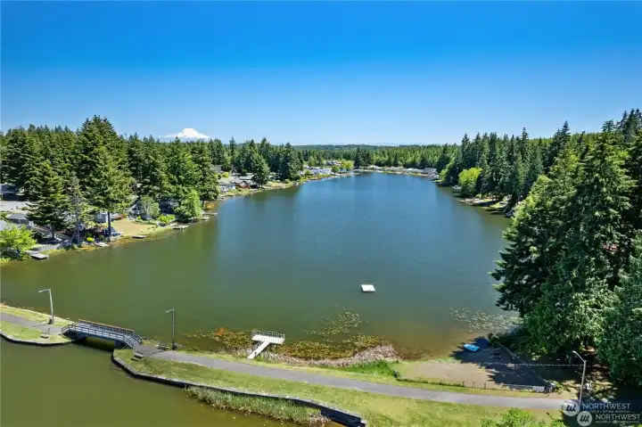 Drone view of Fawn Lake