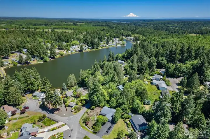 Drone view of Fawn Lake