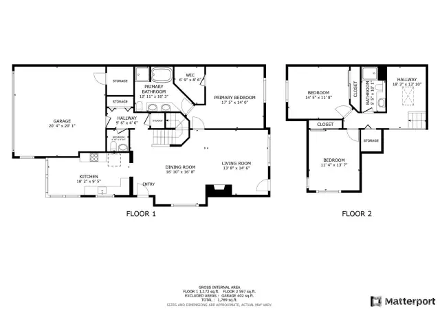 Accurate floor plan with measurements for you to furnish appropriately.