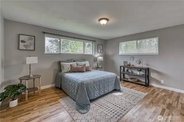 Here is the spacious primary bedroom