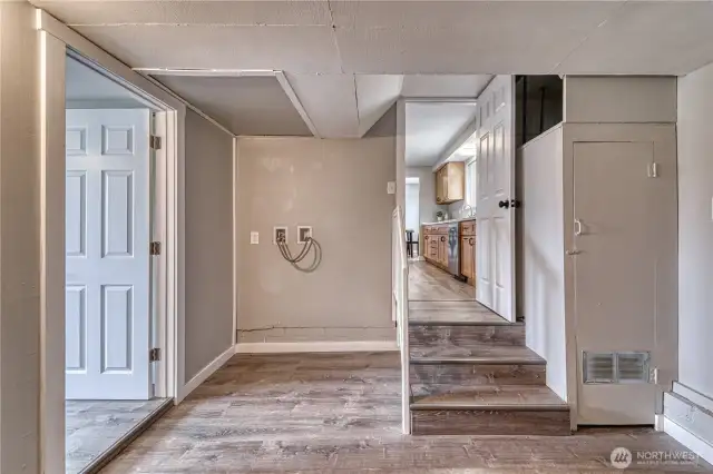 Laundry room area.