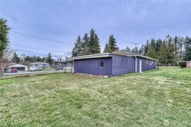 Another look at the back yard along with the side yard.