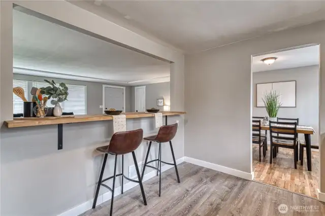 Kitchen to dining room