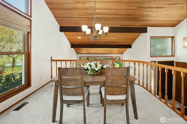 Spacious dining room conveniently located next to the kitchen for effortless entertaining.