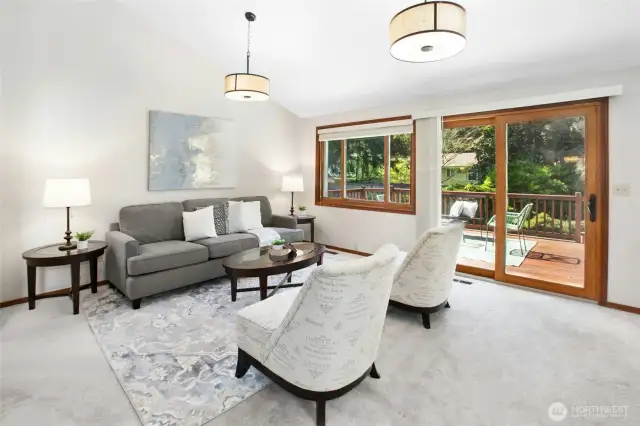 Generous family room offering seamless access to the backyard — ideal for indoor-outdoor living