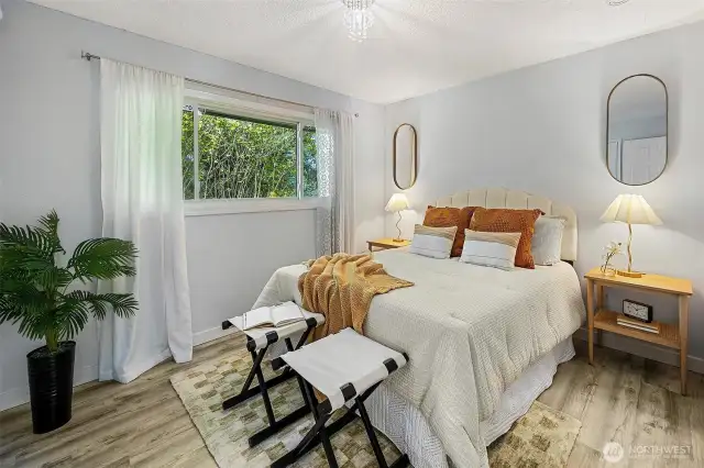 4th bedroom with two closets (original primary bedroom)
