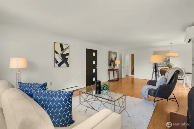 Recently refinished hardwoods and freshly painted gives this lovingly maintained home a fresh feel.