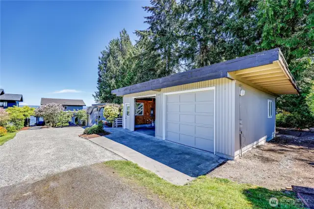 Large two car garage