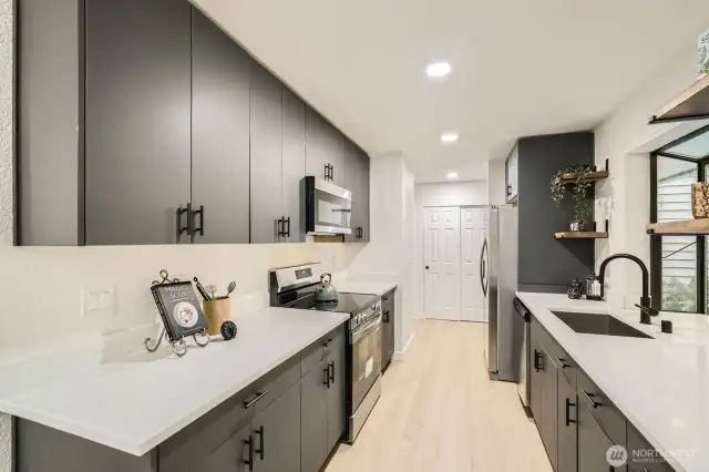 Brand new stainless steel appliances