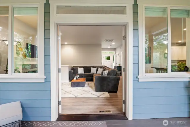 French Doors to the main floor deck.