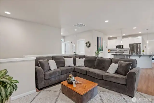 View of the Kitchen from the Living Room.