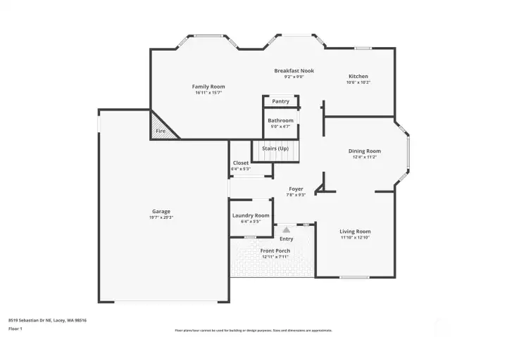 First floor floorplan layout