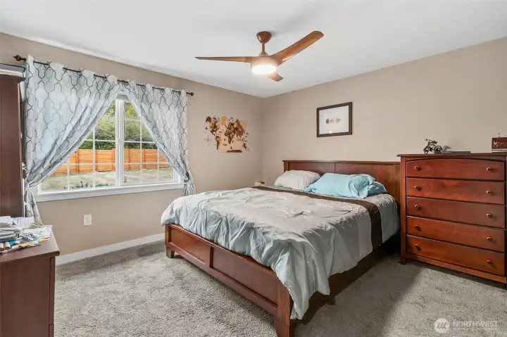 Third bedroom overlooks the front yard.