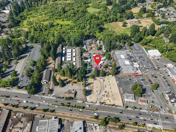 Located right off Bothell Way! The heart of Kenmore - but set back far enough providing quiet and privacy