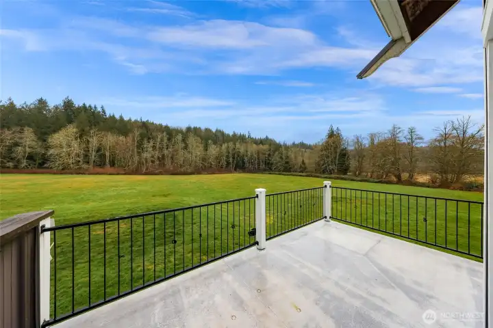 Mountain views overlooking private acreage