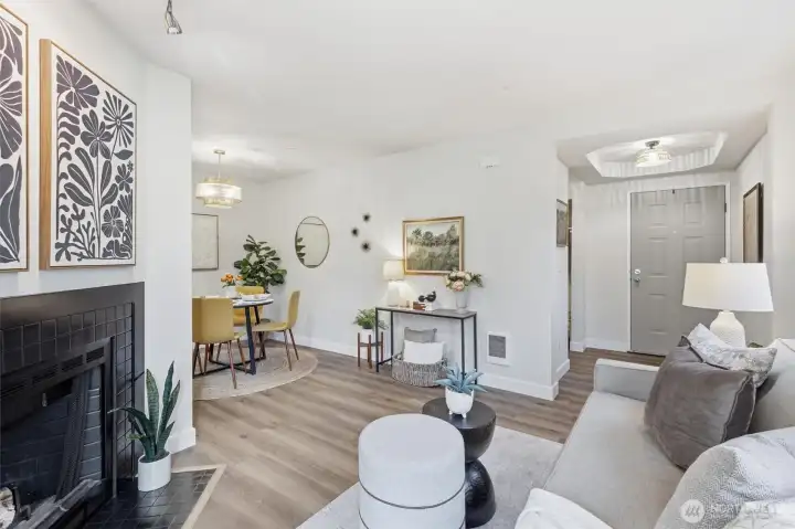 Everything has been freshly painted.