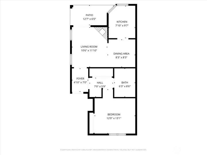 Floorplan with measurements
