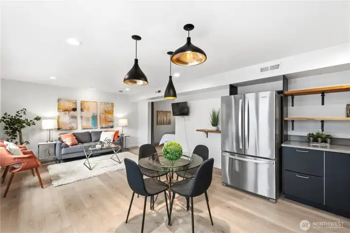 Private 1-bedroom ADU with separate entrance, offering a full living room, ideal for rental income, guests, or multigenerational living.