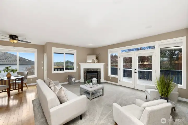 Natural light and gorgeous views throughout!