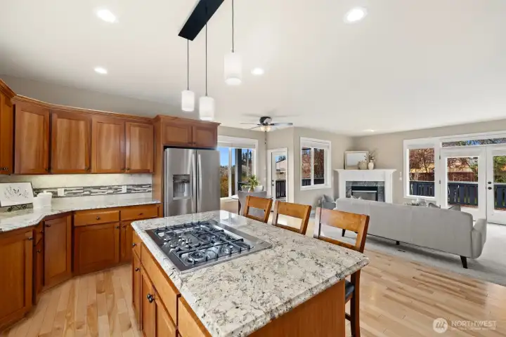 Open floor plan makes entertaining easy!