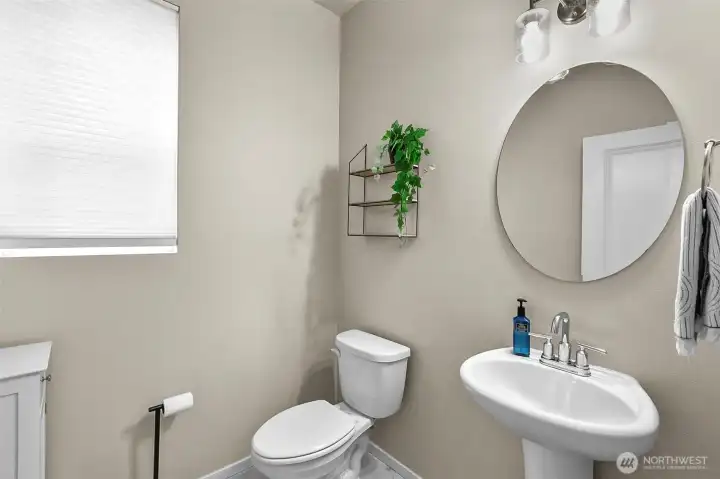 1/2 bath on main level